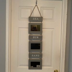 NEW wooden grey hanging picture frame -smoke free home